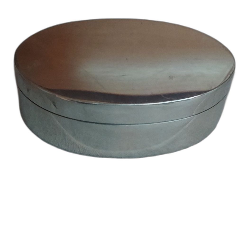 Vintage Nobleman Pewter Oval Box pill box trinket jewelry ring box